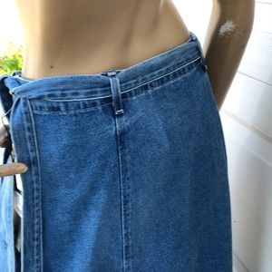 citizens of humanity madelyn denim wrap skirt